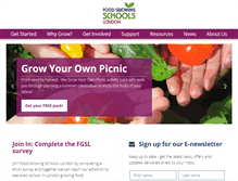 Tablet Screenshot of foodgrowingschools.org